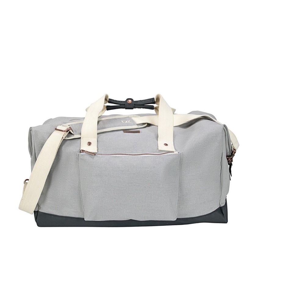 NWT Insecure x HBO Cutter & Buck Two Toned Lt. Grey and Black Weekend Duffel Bag